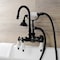 Kingston Brass AE9T0 Wall Mount Clawfoot Tub Faucet, Matte Black AE9T0 - alternate 2